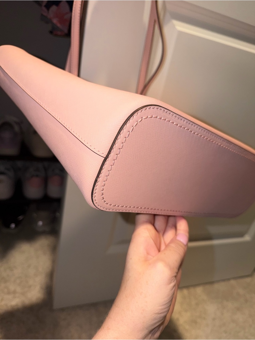 Tory Burch Blush Pink Saffiano Leather Tote - Picture 8 of 10